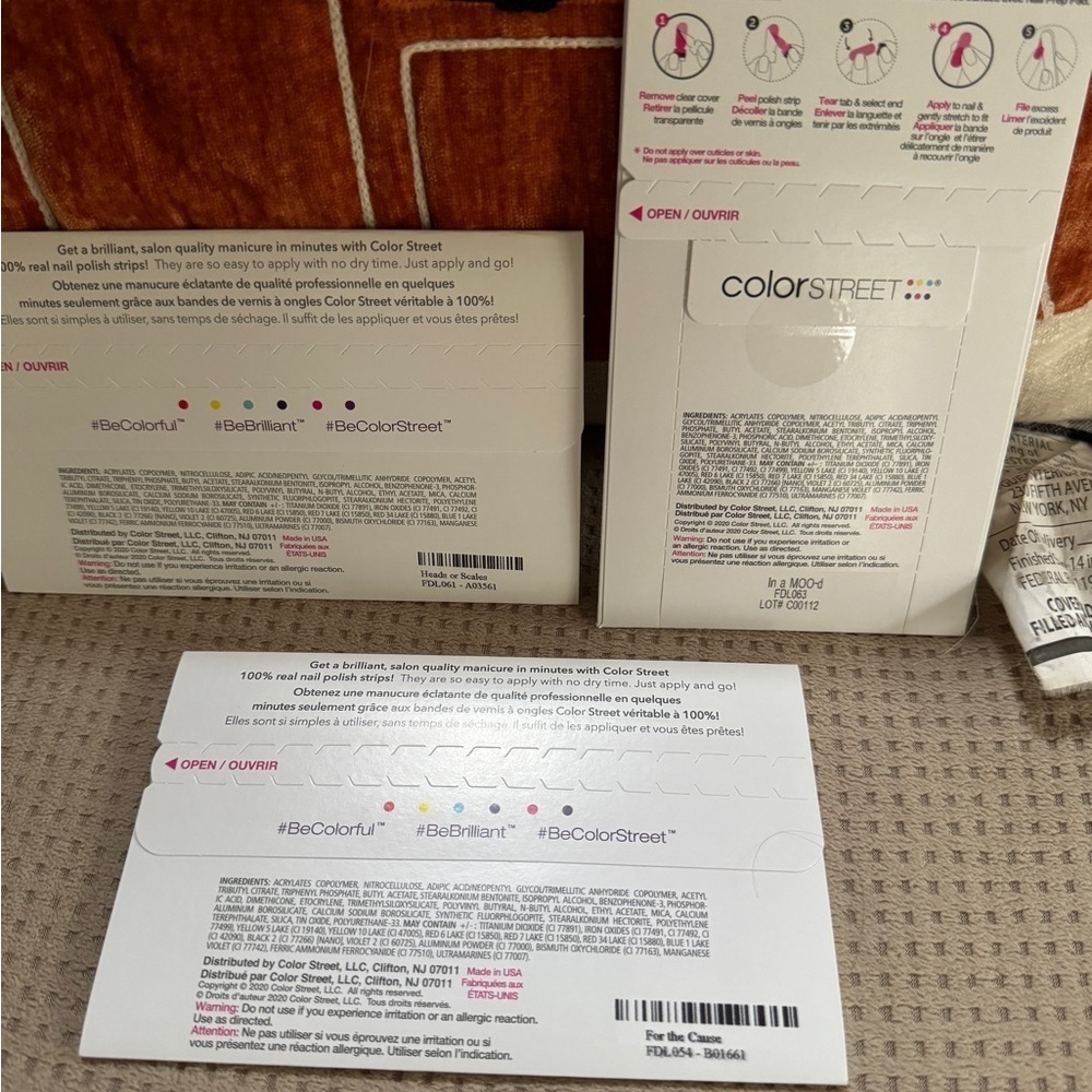 **NEW**Color Street Nail Polish Strips Set of 3 (2020) - Picture 2 of 2